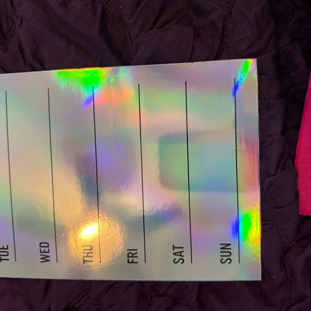 Holographic Weekly Planner